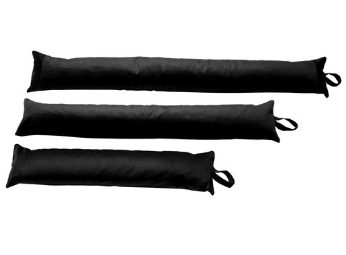 Cord draught excluder black - cord,