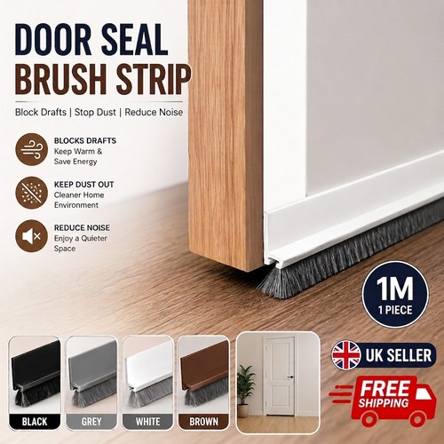 100cm aluminium door brush - 100cm,
