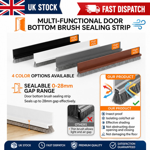 Door draught excluder brush - draught,