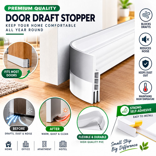 Self adhesive door draught - 1m,